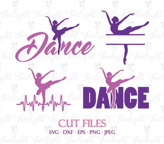 dance cut files for silhouettes and cutting machines