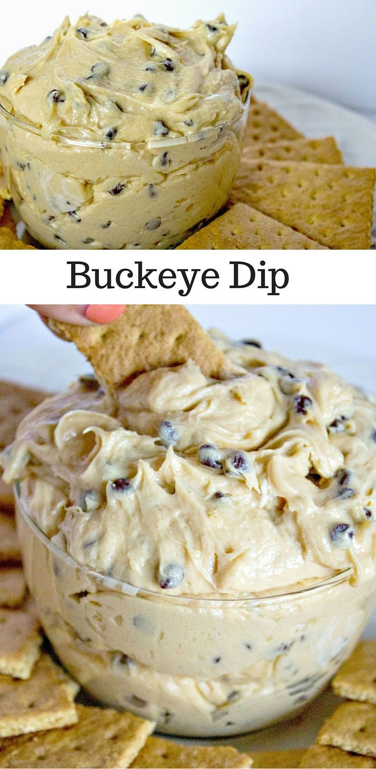 two pictures with crackers and dip in them