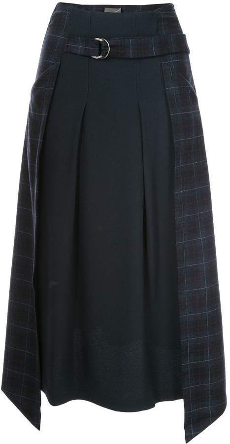 Tartan Fashion, Long Skirt Fashion, Check Skirt, Dresses Ideas, Making Things, Asymmetrical Skirt, Plaid Skirt, Wool Skirts, Skirt Design