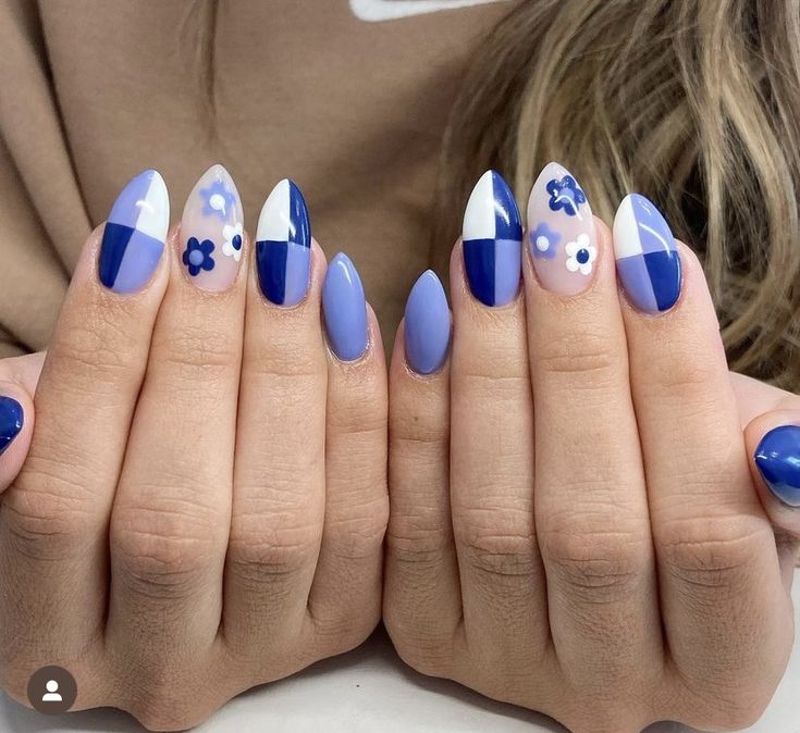 Finger Nail Ideas, Aesthetic Nail Design, Nail Ideas Blue, Cool Nail Art Designs, Pro Nails, Aesthetic Nail, Nail Board, Cute Simple Nails, Simple Gel Nails