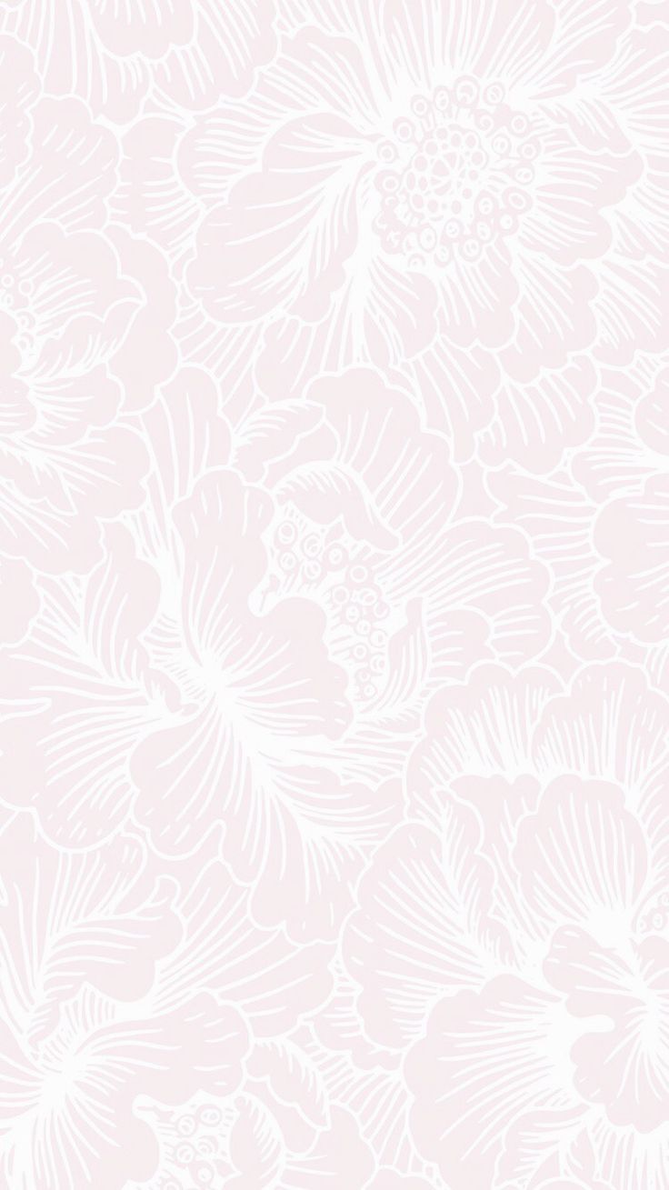 a white flower pattern on a light pink background