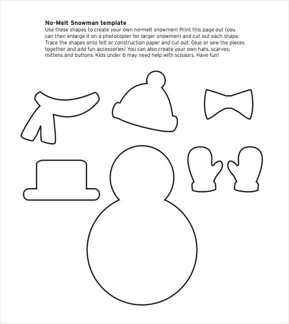 a snowman cutout with hats and mittens