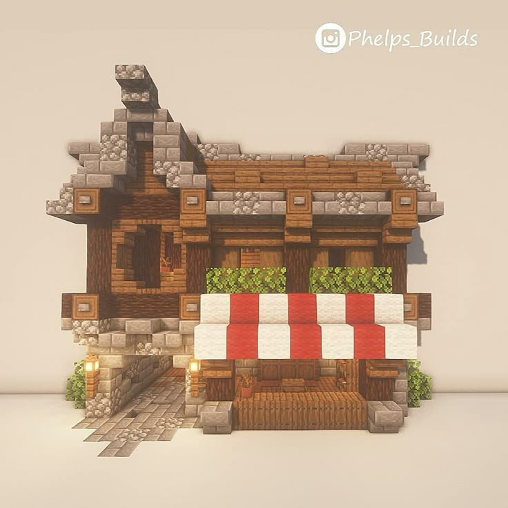 an image of a house made out of bricks