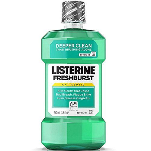 Amazon.com : Listerine Freshburst Antiseptic Mouthwash with Germ-Killing Oral Care Formula to Fight Bad Breath, Plaque and Gingivitis, 500 mL Listerine Mouthwash, Listerine Cool Mint, Antiseptic Mouthwash, Mouth Wash, Bad Breath Remedy, Breath Mints, Mouthwash, Oral Hygiene, Brushing