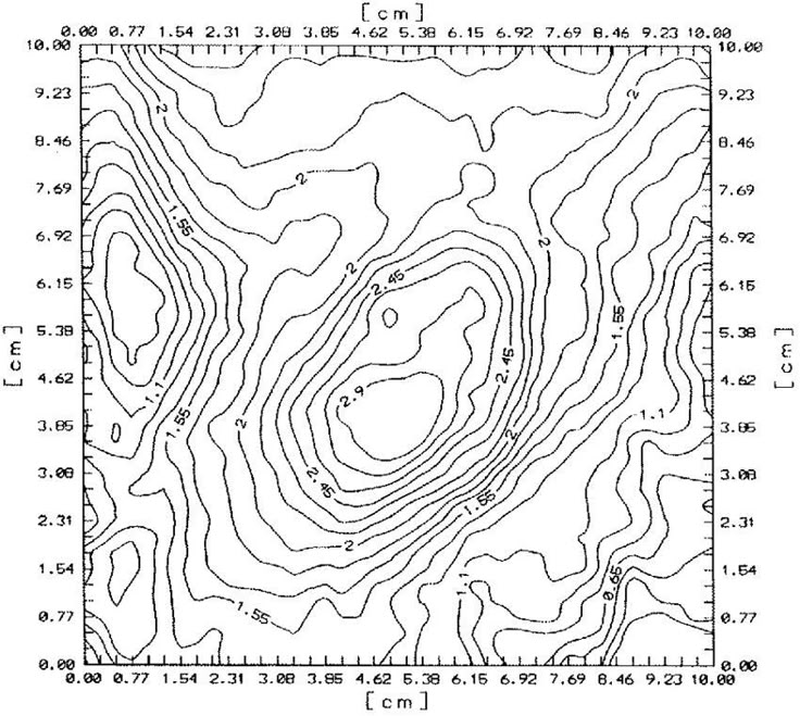 an image of a map with lines on it and numbers in the bottom left corner