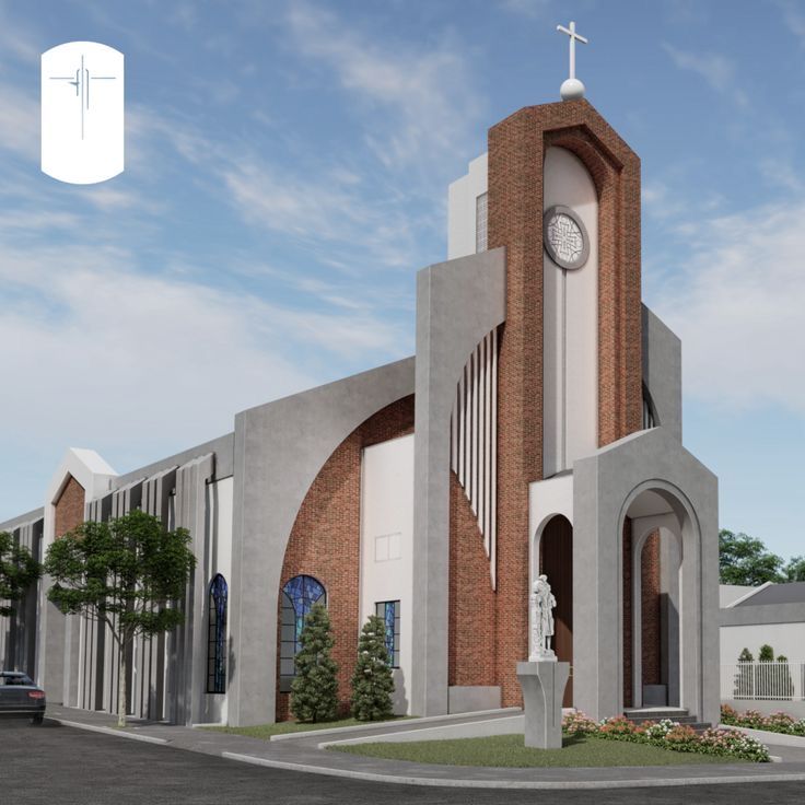 Modern Church Architecture, Modern Church Design, Church Exterior, Church Building Plans, Church Design Architecture, 3 Storey House Design, Church Building Design, Church Interior Design, House Outer Design