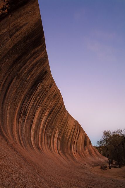 an unusual rock formation in the desert