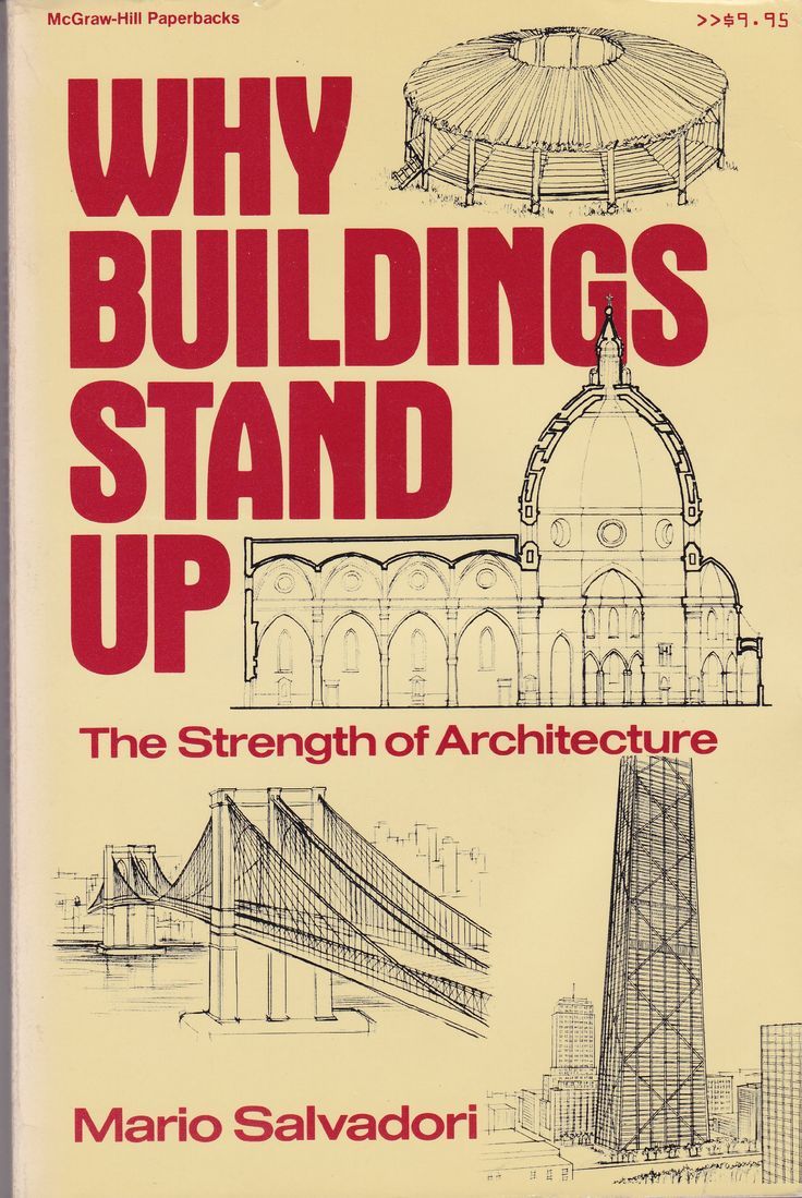 a book cover with an architectural drawing