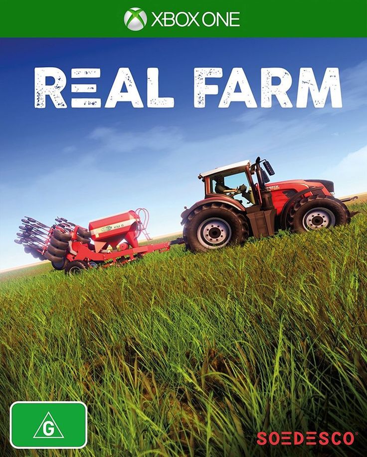 the dvd cover for real farm shows two tractors in a field, one being pulled by a tractor