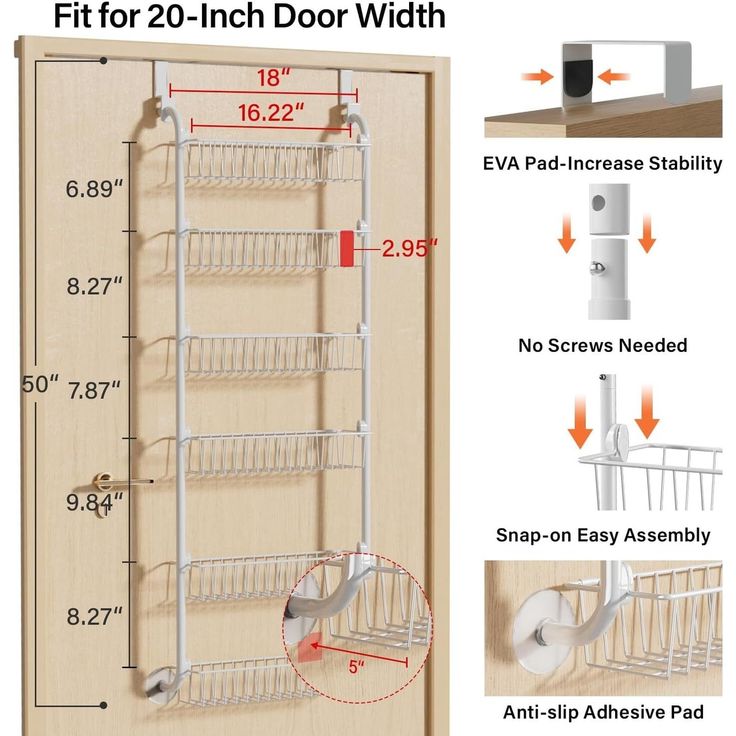 the door is open and there are instructions for how to put it in this closet