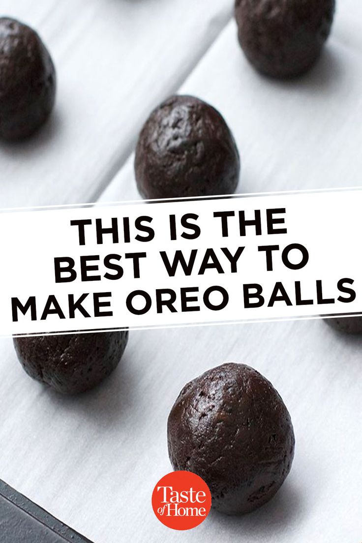 there is a sign that says this is the best way to make oreo balls