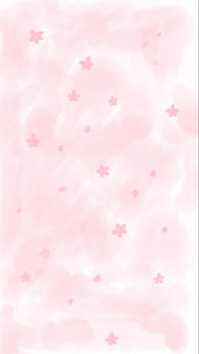 a pink background with small stars and clouds