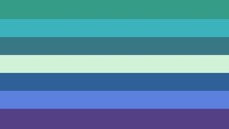 an image of a blue and green color scheme with horizontal lines in the middle, on top of each other