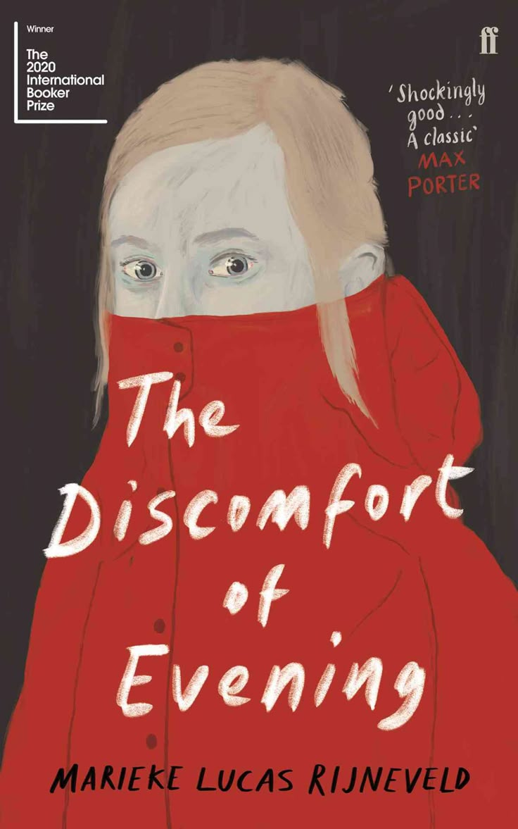 a book cover for the discomfort of evening