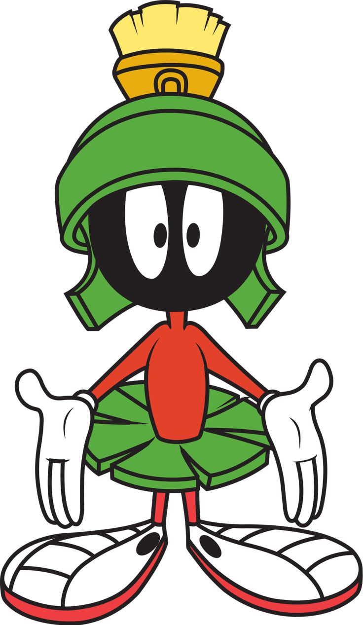 marvin the martian cut out from paper