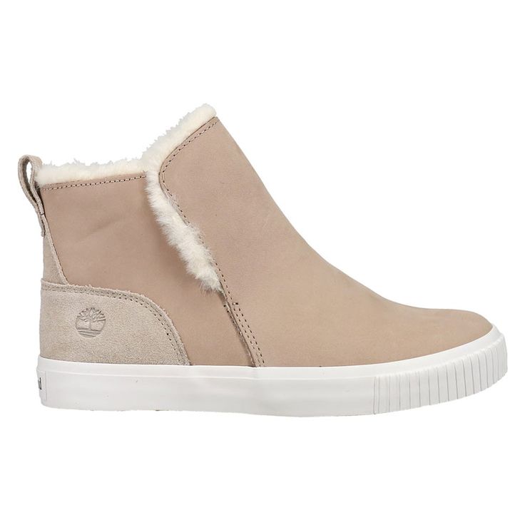 Cozy up in sporty casual style, with the Timberland Skyla Bay Warm Lined Pull-On. This cozy sneaker bootie style features a faux fur lining along with easy slip-on style and a comfy EVA-blend foam footbed, so you can conquer chilly weather in confidence. $64.97 Casual Suede Sneakers For Winter, Sporty Mid-top Winter Boots, Casual Winter Ankle Boot Sneakers, Casual Winter Suede Sneakers, Winter Casual High-top Sneaker Ankle Boots, Winter Mid-top Boots With Cushioned Footbed, Casual Leather Boots With Plush Lining, Casual Fall Boots With Plush Lining, Casual Boots With Plush Lining For Cold Weather