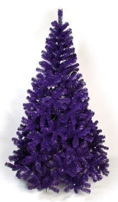 a purple christmas tree on a white background