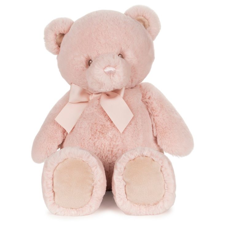 BABY’S FIRST TEDDY: The Baby GUND My First Friend is an adorable teddy bear with a classic design and thick, luxuriously soft fur that babies will love to run their fingers through. Its matching satin bow also makes this bear a beautiful addition to any nursey décor. SHOWER GIFT FOR BABY GIRLS: This sweet dusty rose pink teddy bear features ultra-soft plush that feels like hugging a cloud and a large matching satin bow around its neck. My First Teddy makes the perfect shower gift for baby girls Teddy Bear Pink, Classic Teddy Bear, Bear Pink, Stuff Animals, Pink Teddy Bear, Teddy Bear Stuffed Animal, Felt Embroidery, Pink Teddy, Pink Fur