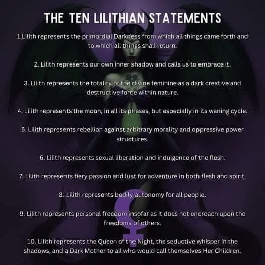 the ten lithiaan statements in this text description are clearly visible for us to see