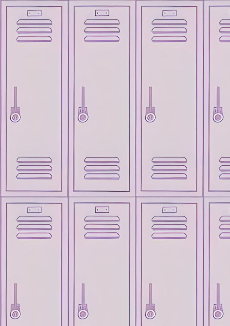 a bunch of lockers that are all lined up in the same pattern as each other