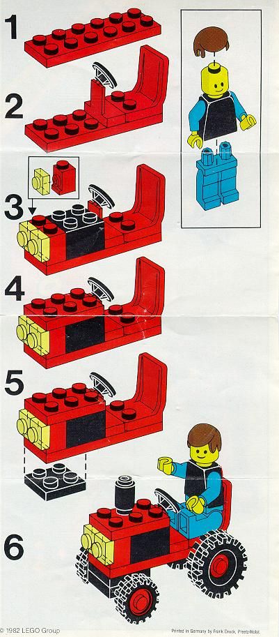 the instructions for how to build a lego car