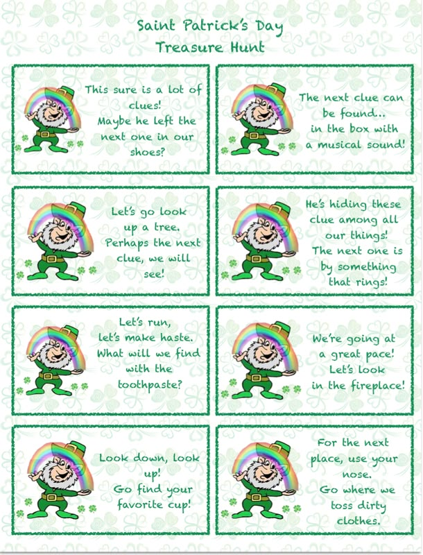 st patrick's day printables for kids