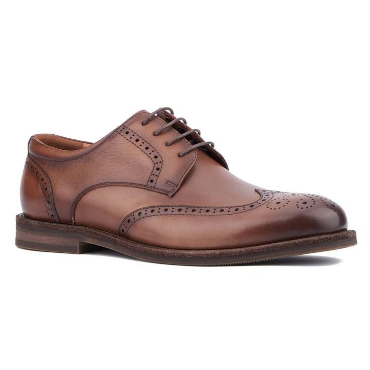 Step-out looking your best in these men's shoes from Vintage Foundry Co.Click this FOOTWEAR GUIDE to find the perfect fit and more! Step-out looking your best in these men's shoes from Vintage Foundry Co.Click this FOOTWEAR GUIDE to find the perfect fit and more! DETAILS Leather upper Leather and textile lining Rubber outsole Round toe Lace-up Closure Spot clean Imported Size: 10.5. Color: Brown. Gender: male. Age Group: adult. 1940s Mens Shoes, 1940s Shoes, Brown Dress Shoes, Brown Oxfords, Oxford Dress Shoes, Oxford Dress, Vintage Shoes, Cow Leather, Size 13