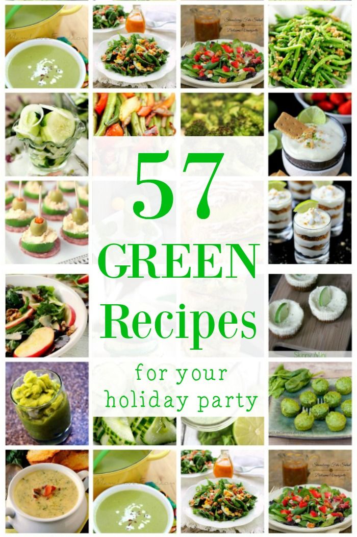 seven green recipes for your holiday party