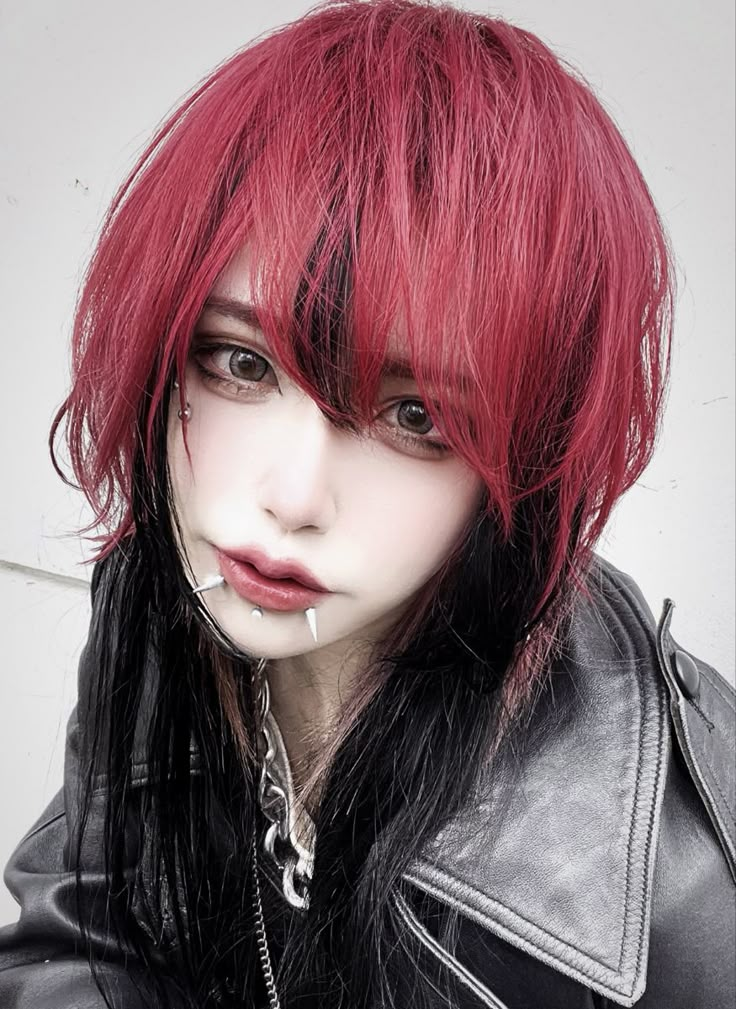 Vkei Hairstyles, Vkei Fashion Aesthetic, Visual Kei Hairstyles, Vkei Haircut, Vkei Haircut Long, Vkei Make Up, Visual Kei Hair, Vkei Makeup, Vkei Hair