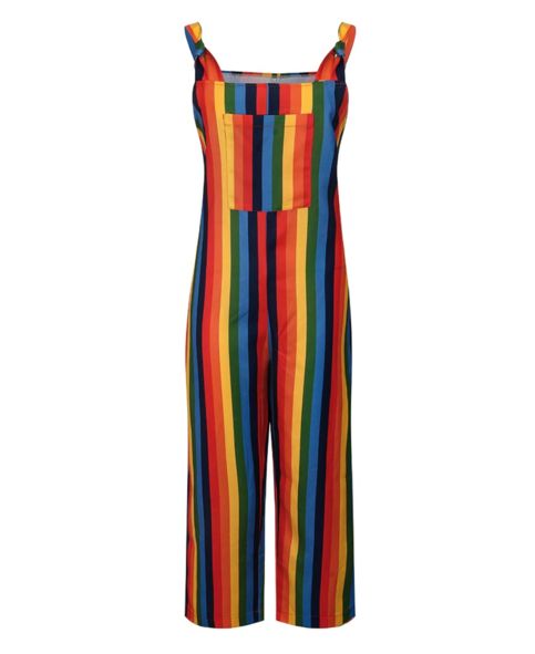 RAINBOW DUNGAREES sold by SO FUN MART on Storenvy Rainbow Overalls Outfit, Striped Overalls With Pockets For Summer, Pride Overalls, Rainbow Overalls, Kidcore Overalls, Kidcore Clothes Jumpsuits & Rompers, Decora Fashion Outfits Rainbow, Rainbow Story, About Rainbow