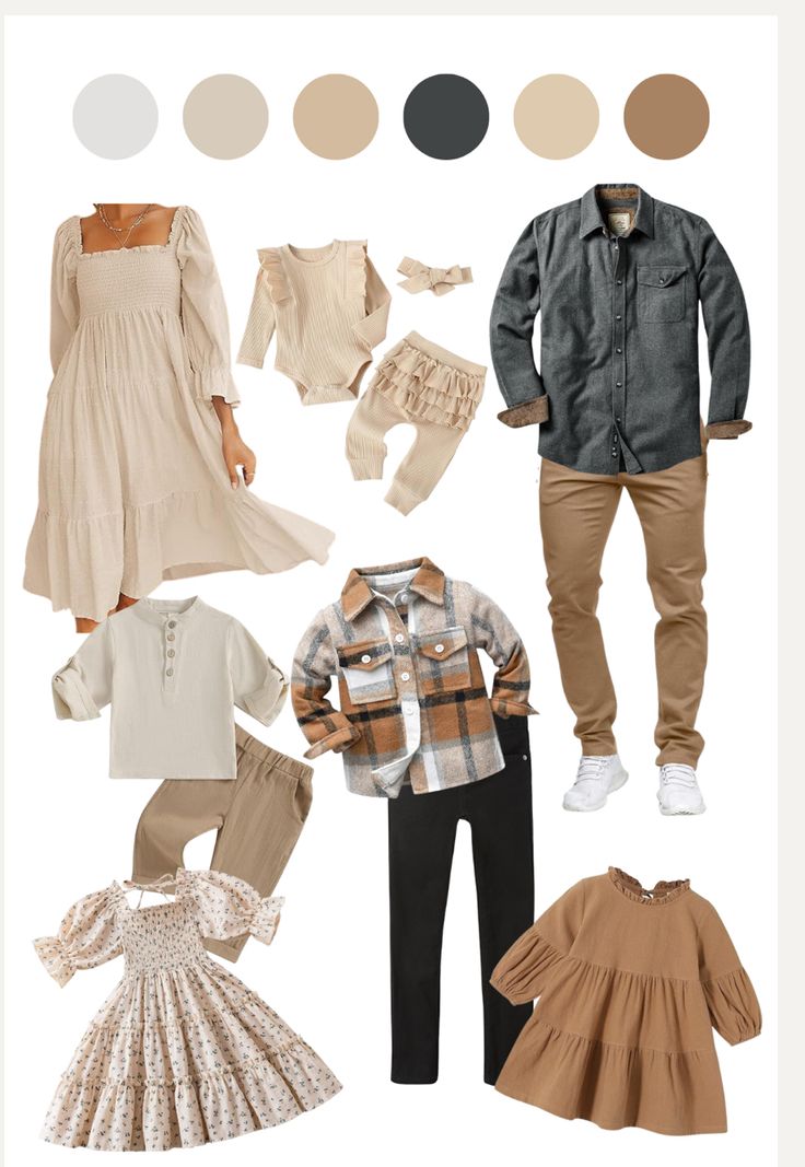 Fall Fam Pic Outfits, Fall Neutrals Family Pictures, Family Fall Pictures Color Schemes, Fall Families Photos Outfits, Family Outfit Ideas For Pictures, Fall Family Photo Style Guide, Holiday Picture Outfits Family, Fall Family Outfit Inspiration, Fall Inspo Family Pictures