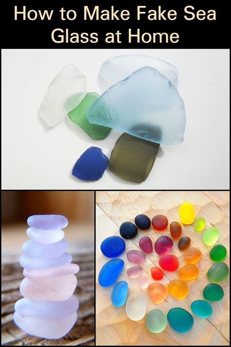 how to make fake sea glass at home with pictures and instructions on how to use them