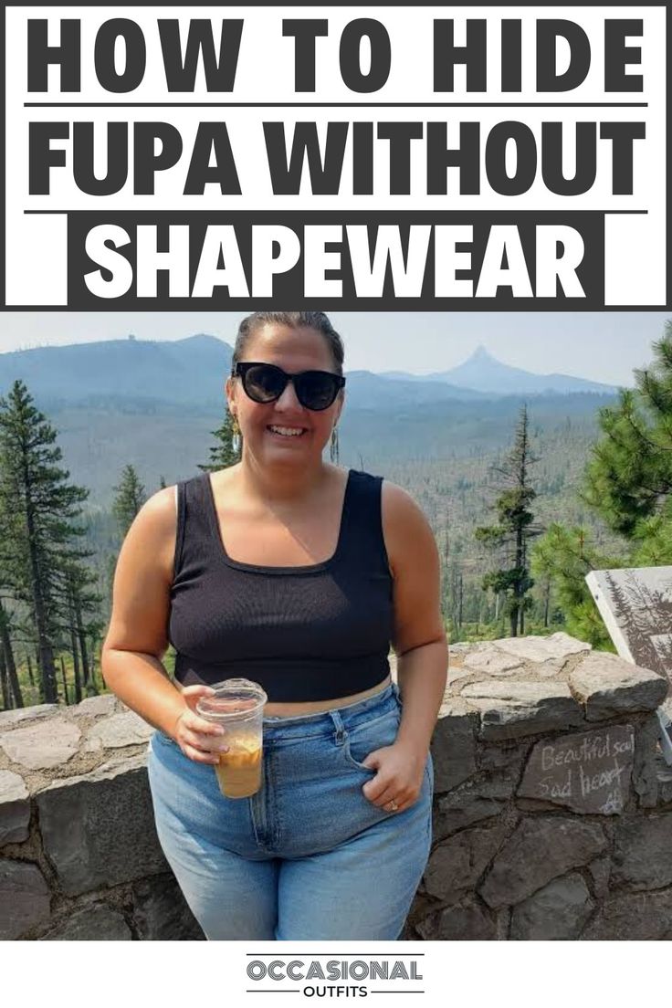 Girl wearing a jeans with confidence Outfits That Cover Muffin Top, Outfit That Covers Belly, Tummy Pouch Outfit, Outfits For Mommy Pouch, How To Hide Your Mom Pooch, Apron Tummy Fashion, How To Hide Flabby Stomach, Outfits That Hide Your Lower Belly Summer, How To Hide Your Big Tummy