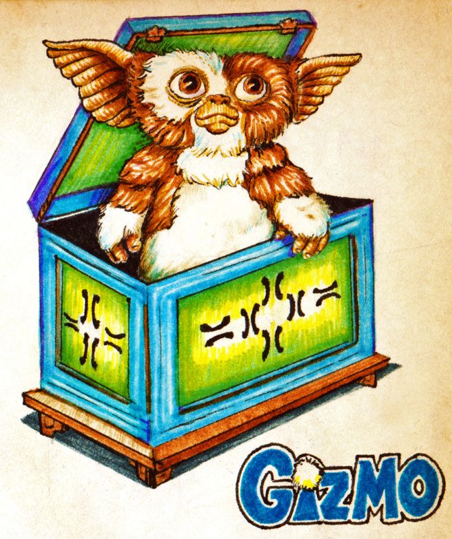 a drawing of an owl in a box with the word gomo written on it