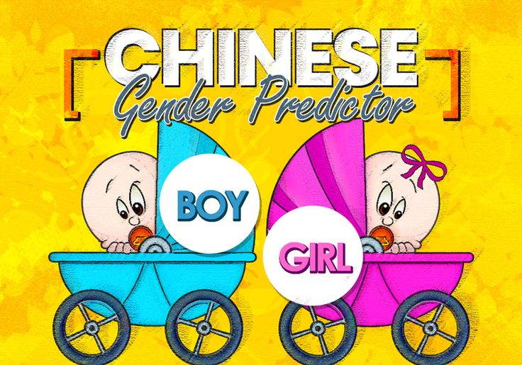 two baby carriages with the words boy and girl on them, in front of a yellow background