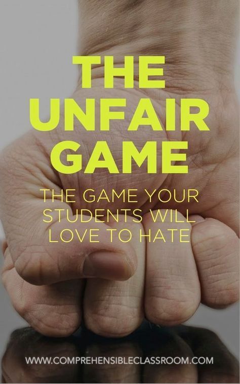 the unfair game is shown with two hands holding each other