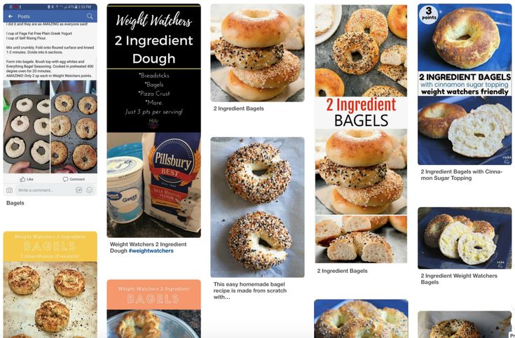 an image of doughnuts and bagels on the webpage