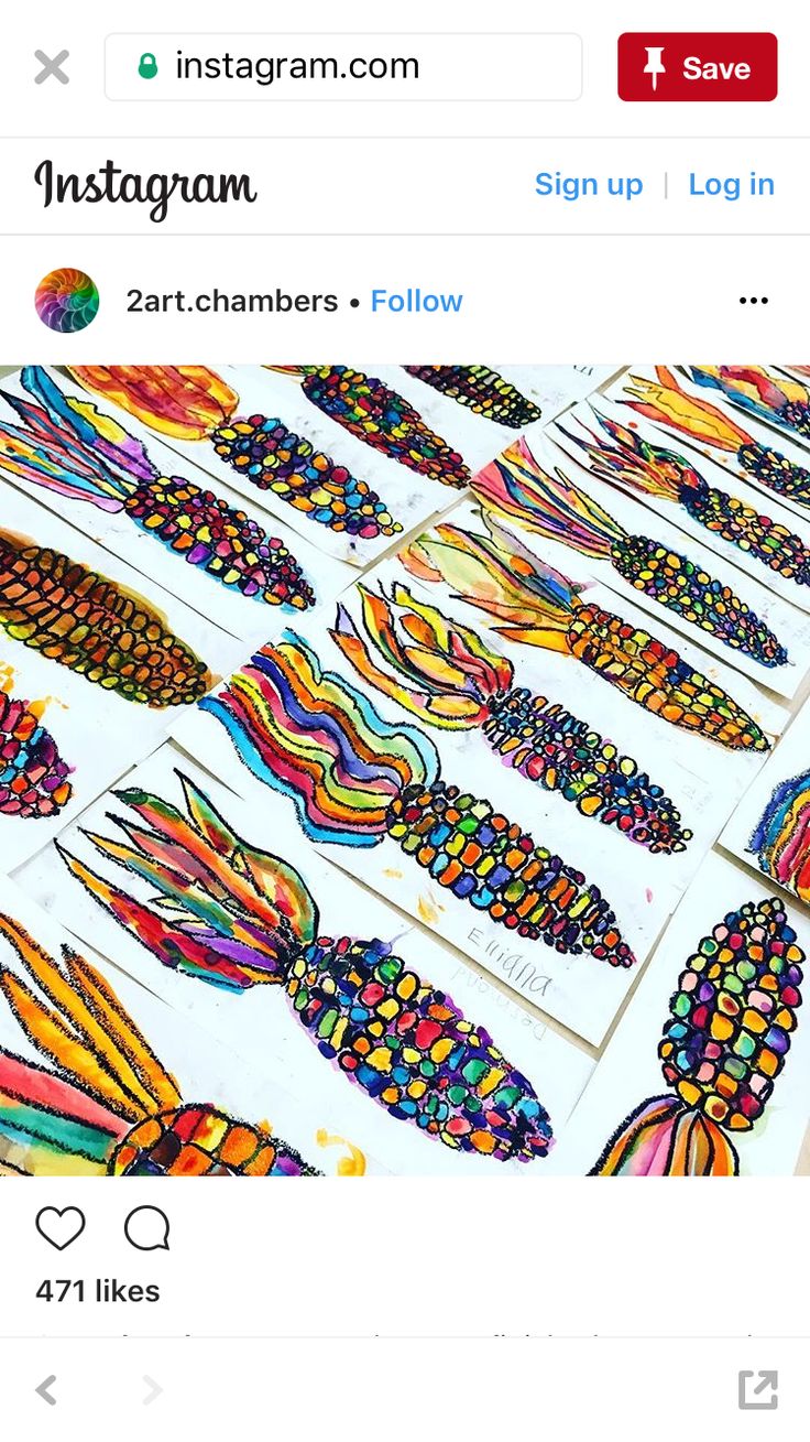 the instagram page on instagram com has been altered to look like colorful fish