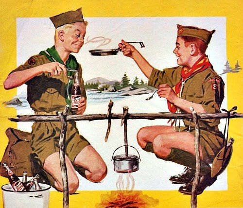 Pepsi Ad, Vintage Boy Scouts, Scout Leader, Scout Camping, Girl Scout Troop, Eagle Scout, Free Advertising, Pepsi Cola, Boy Scouts Of America