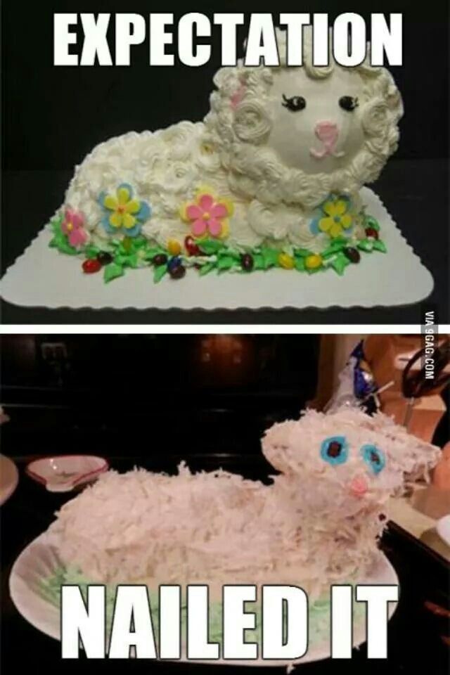 two cakes with sheep on them and one has flowers in the shape of an animal