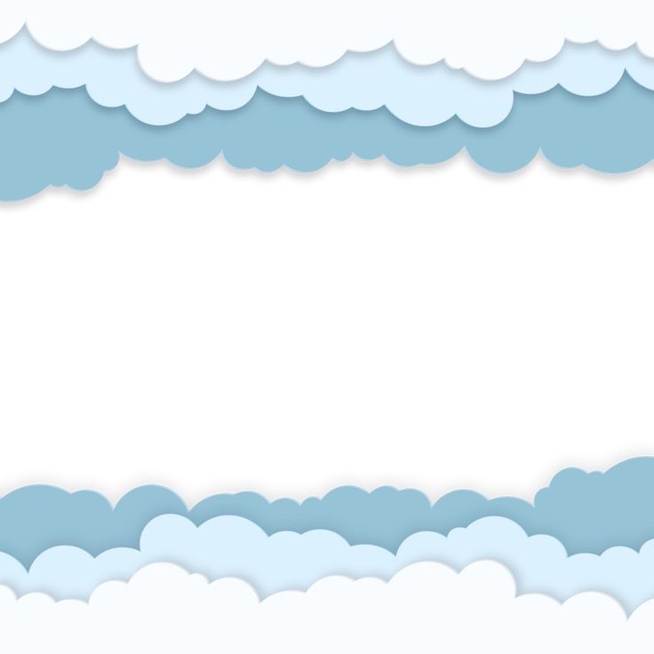 a paper cut out of clouds on a white background with space for text or image