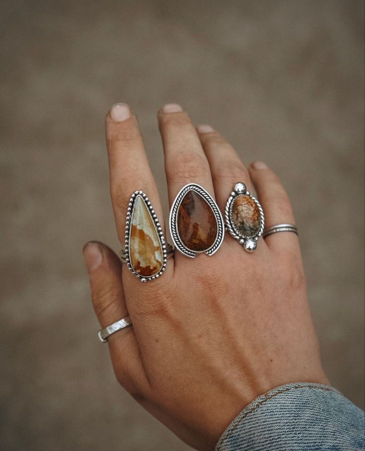 Vintage Western Jewelry, Boho Jewelry Aesthetic, Western Silver Jewelry, Cowgirl Rings, Silversmithing Jewelry, Silversmith Jewellery, Cowgirl Jewelry, Jewelry Lookbook, Western Jewelry