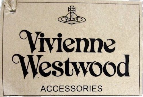 a close up of a sign with the name of an accessory store in black and white