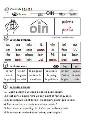 the french language worksheet for children to learn how to read and understand words