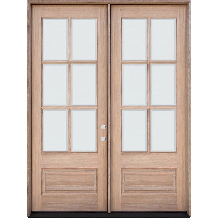 an image of two doors with glass panels