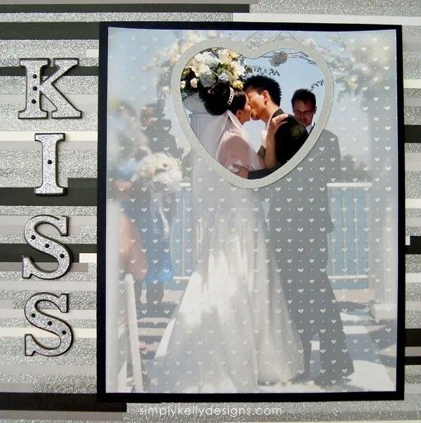 a wedding card with an image of a bride and groom in a heart - shaped frame