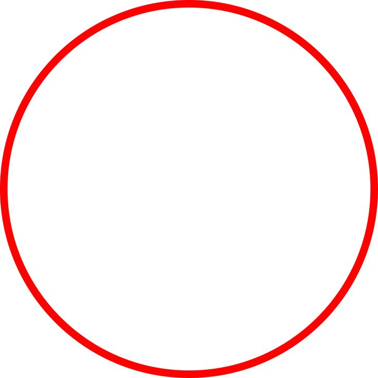 a red circle on a white background