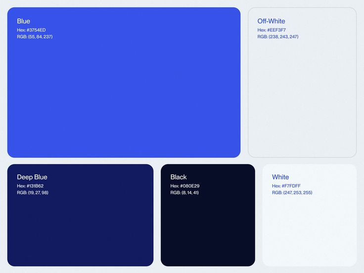 blue and white business cards with the same color scheme as well as text on them