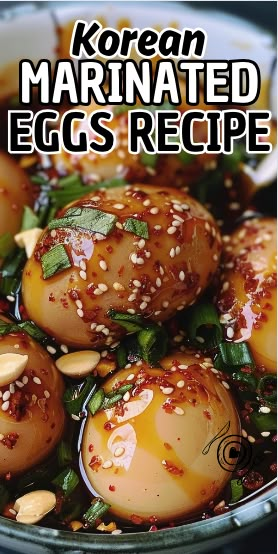 the cover of korean marinated eggs recipe