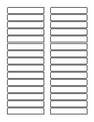 a set of four rows of labels with numbers on each side and two lines in the middle